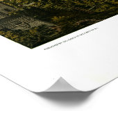 セントラル・パークのあるニューヨークの鳥瞰図 ポスター (角)