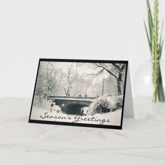 セントラル・パークの休日の挨拶 シーズンカード (正面)