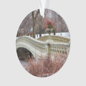 セントラル・パークの弓橋写真 オーナメント (正面)
