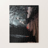 セントラル・パークの景色の街灯柱の写真 ジグソーパズル (縦)