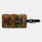 セントラル・パークの秋の秋の景色の写真 ラゲッジタグ (正面横)