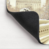 セントラル・パークの雪-冬ニューヨーク マウスパッド (コーナー)