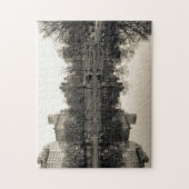 セントラル・パークの黒く及び白い景色 ジグソーパズル (縦)