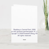 セントラル・パークのSledding シーズンカード (裏面)