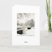 セントラル・パーク-ニューヨークの休日 シーズンカード (裏面)