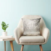 セントラル・パーク-美しい冬の雪 クッション (椅子)