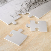 セントラル・パーク-美しい冬の雪 ジグソーパズル (側面)