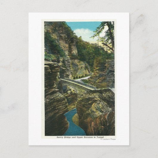 セントリー橋と上部トンネルの景色 ポストカード (正面)