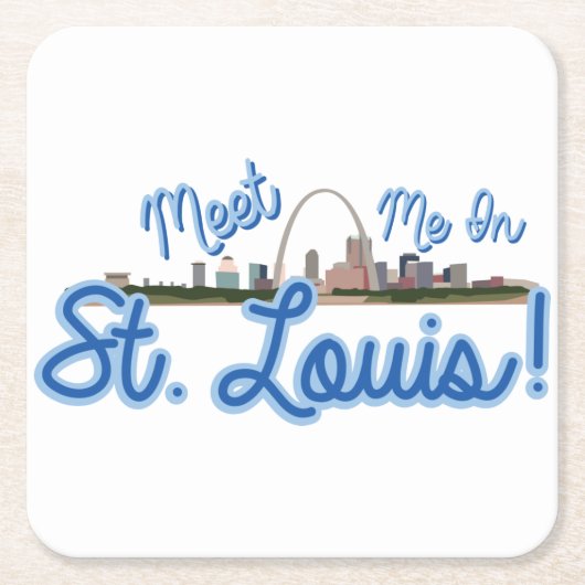 セントルイスで会え! スクエアペーパーコースター (正面)