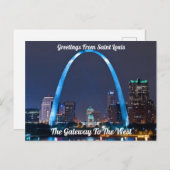 セントルイスのはがきからの挨拶 ポストカード (正面/裏面)