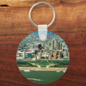 セントルイスのアーチとスカイライン キーホルダー (正面)