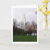 セントルイスのアーチ カード (黄色い花)