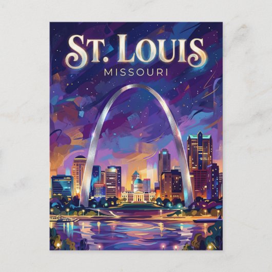 セントルイスのアーチ 米国 ポストカード (正面)