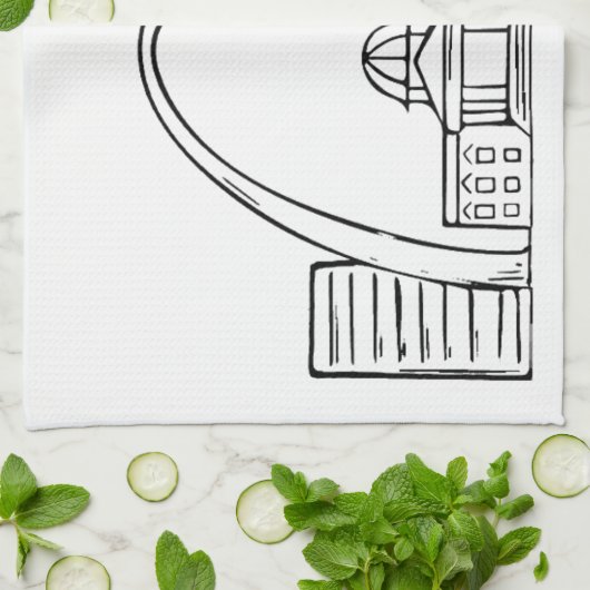 セントルイスのスカイラインの台所皿タオル キッチンタオル (折り畳み)