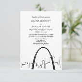 セントルイスのスカイライン シティビュー 結婚式招待状 招待状 (スタンド正面)