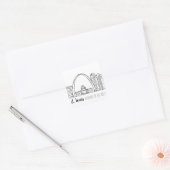 セントルイスのスカイライン スクエアシール (封筒)