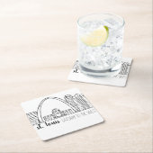 セントルイスのスカイライン スクエアペーパーコースター (インサイチュ)