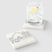 セントルイスのスカイライン ストーンコースター (横)