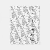 セントルイスのスカイライン フリースブランケット (正面)