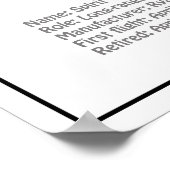 セントルイスのスピリット – 飛行機設計図PD ポスター (角)