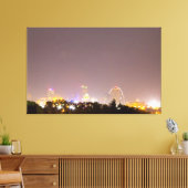 セントルイスのダウンタウン、ミズーリの夜 キャンバスプリント (インサイチュ (リビング))