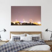 セントルイスのダウンタウン、ミズーリの夜 キャンバスプリント (インサイチュ (寝室))