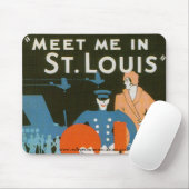 セントルイスのヴィンテージポスター詳細の私に会って下さい マウスパッド (マウス)