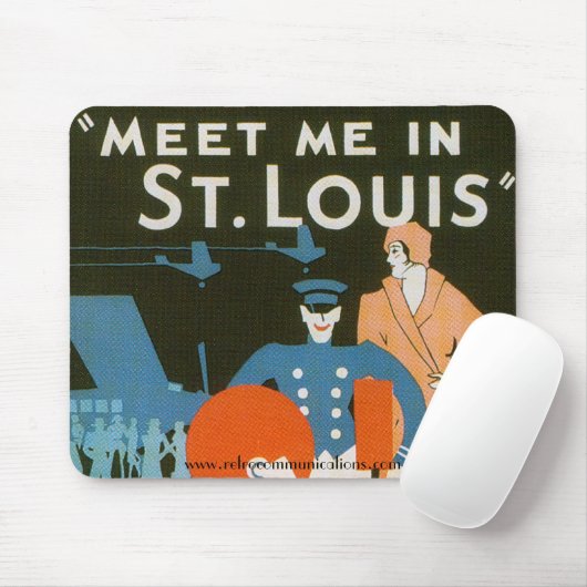 セントルイスのヴィンテージポスター詳細の私に会って下さい マウスパッド (マウス)