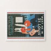 セントルイスのヴィンテージ旅行ポスターアートワークの私に会って下さい ジグソーパズル (横)