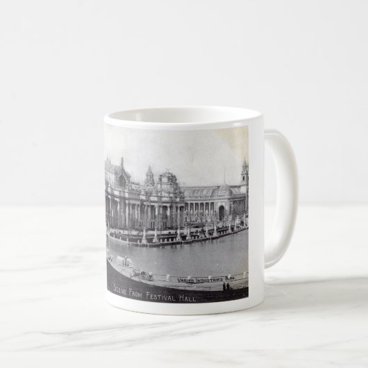 セントルイスの万国博覧会の1904年のヴィンテージ コーヒーマグカップ (正面右)