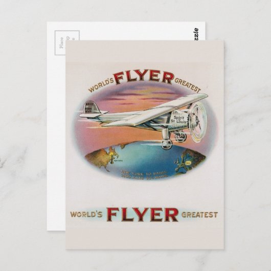 セントルイスの世界で最も偉大なフライヤーヴィンテージの精神 ポストカード (正面/裏面)