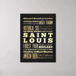セントルイスの名所&名所 キャンバスプリント
