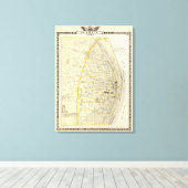 セントルイスの地図 キャンバスプリント (インサイチュ (ウッドフロア))