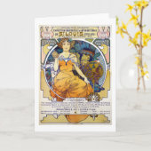 セントルイスの展覧会,ミュシャ カード (黄色い花)