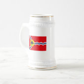 セントルイスの旗のマグ ビールジョッキ (正面左)