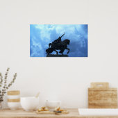 セントルイスの森林公園の像 ポスター (キッチン)