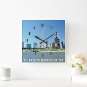 セントルイスの河岸地域 スクエア壁時計 (ホーム)