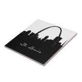 セントルイスの白黒スカイライン タイル (側面)