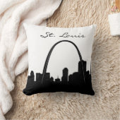 セントルイスの白黒陸標 クッション (ブランケット)