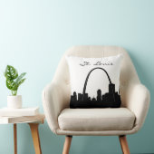 セントルイスの白黒陸標 クッション (椅子)