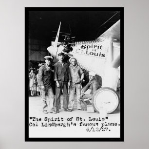 セントルイスの飛行機1927年の精神 ポスター