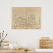 セントルイスの1904年世界博覧会の地図 ポスター (キッチン)