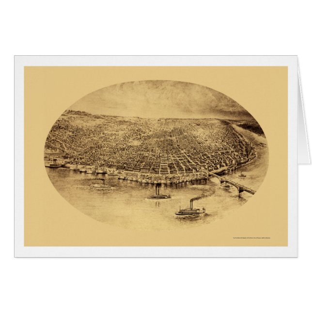 セントルイスのMOのパノラマ式の地図- 1897年 (正面横)