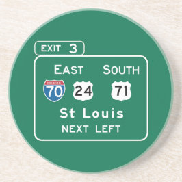 セントルイスのMOの交通標識 コースター