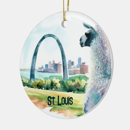 セントルイスアーチラマのお土産 セラミックオーナメント (左)