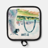 セントルイスアーチラマのお土産 鍋敷き (正面)