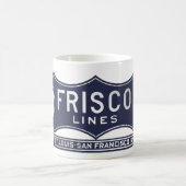 セントルイスサンフランシスコ"Frisco"の青いロゴのマグ コーヒーマグカップ (中央)