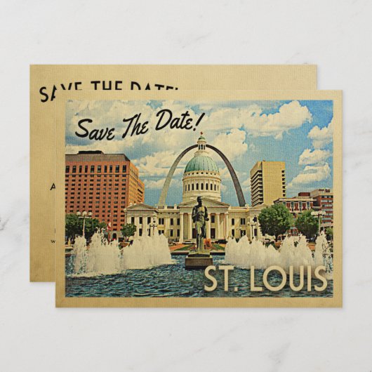 セントルイスザデイトミズーリセントルイス 案内ポストカード (正面/裏面)