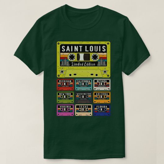 セントルイスシティレトロ Tシャツ (デザイン正面)