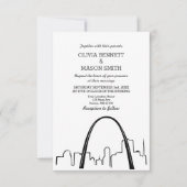 セントルイススカイラインシティスケープ結婚式招待状 招待状 (正面)